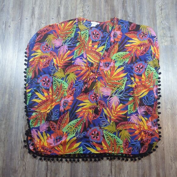 Women's Bleu Rod Beattie Tropical Floral Halter Tankini Skirt & Cover Up Size 8 - Picture 11 of 16